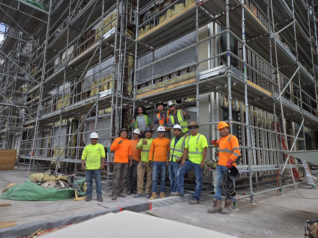 VM Carpentry crew on a commercial jobsite in Breckenridge Colorado