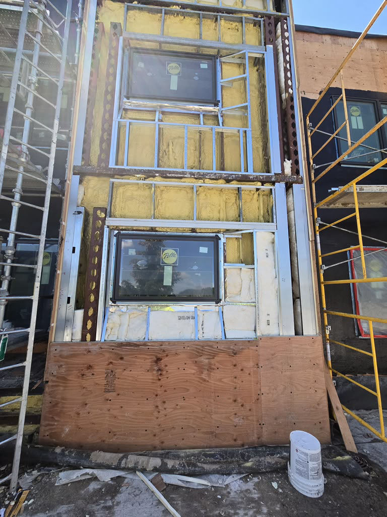 Window installation with metal framing by VM Carpentry Colorado